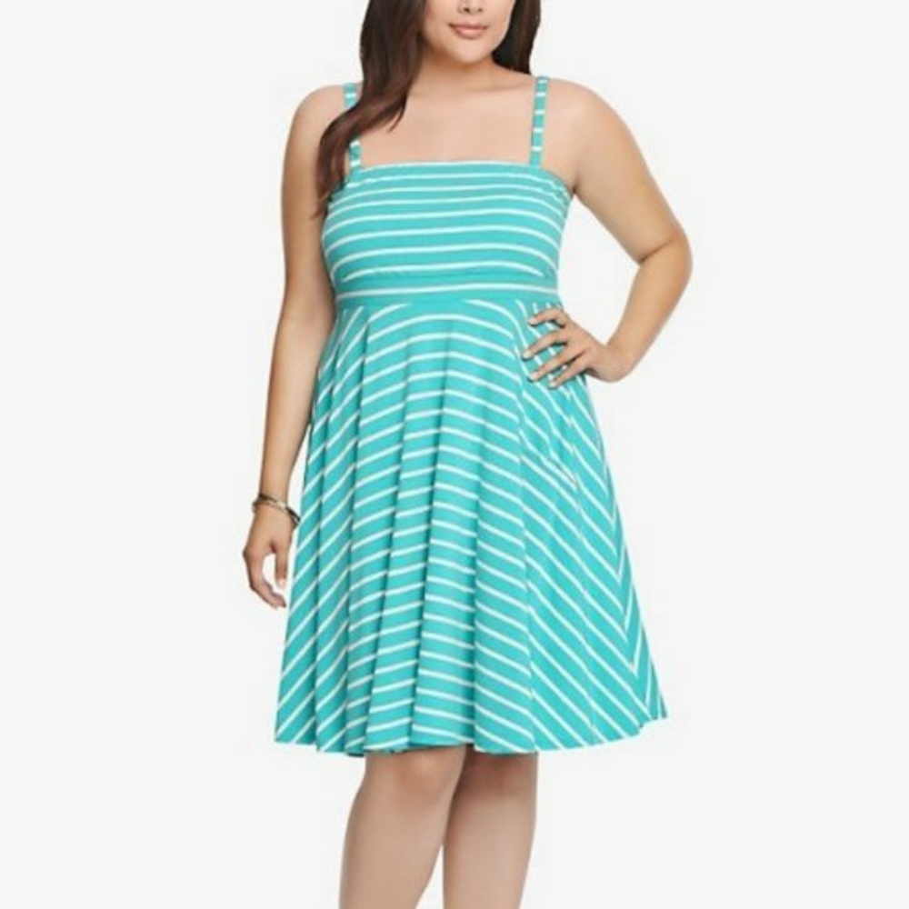 Torrid Striped Jersey Dress Size 2 NWOT